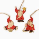 Décoration de Noël Santa Claus 3 pcs 2
