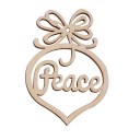 Décoration en bois de Noël 6 pcs 3