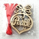 Décoration en bois de Noël 6 pcs 4