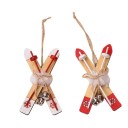 Décoration en bois skis 2
