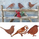 Décoration en métal pour jardin oiseau 1