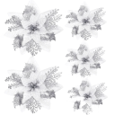Décoration florale de Noël 5 pcs 1