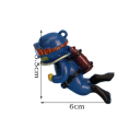 Décoration pour aquarium 6x3,5 cm Mini figurine de plongeur avec boule flottante et corde Accessoire décoratif pour aquariums d'eau douce 3