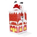 Décoration Santa Claus grimpant dans la cheminée 3