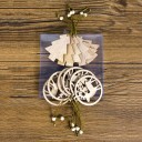 Décorations de Noël en bois 12 pcs 3