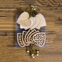 Décorations de Noël en bois 12 pcs 4
