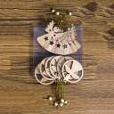Décorations de Noël en bois 12 pcs 7