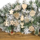 Décorations de Noël en bois 12 pcs 2