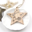 Décorations de Noël en bois 3 pcs 15