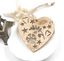 Décorations de Noël en bois 3 pcs 16