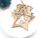Décorations de Noël en bois 3 pcs 32