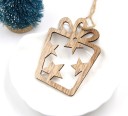 Décorations de Noël en bois 3 pcs 36