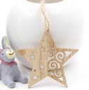 Décorations de Noël en bois 3 pcs 8