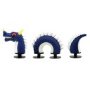 Decorațiune 3D pentru crocsi dragon chinezesc 3 piese PVC efect de traversare prin încălțăminte ornament pentru încălțămintea crocs accesoriu original design expresiv 2