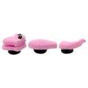 Decorațiune pentru crocsy 3D crocodil 3 piese PVC efect de trecere prin încălțăminte ornament original pentru încălțămintea crocs accesoriu 3