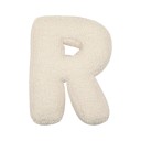 Decorative Alphabet Letter Cushion 40 × 35 × 10 cm Beige Lambswool Plush Cushion with Filling Cushion for Children's Room 19