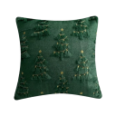 Decorative Christmas Cushion Cover 45 x 45 cm Soft Printed Cover Christmas Accessory for Sofa, Bed and Living Room 11