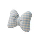 Decorative Cushion in the Shape of a Bow Checkered Textile with Trimming Design Accessory for Sofa Bed Living Room 3