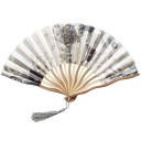 Decorative Fan with Flower Motif 2