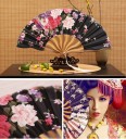 Decorative Fan with Flower Motif 13