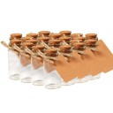 Decorative Glass Bottle Set of 12 2