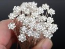Decorative Hair Pins with Rhinestones and Pearls - 20 pcs 2