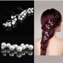 Decorative Hairpins with Pearls - 5 pcs 3