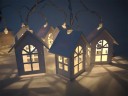 Decorative Illuminated Houses - 10 Pieces 4