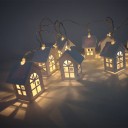 Decorative Illuminated Houses - 10 Pieces 6