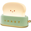 Decorative LED Light Cute LED Night Light Toast Portable Light with Timer Wireless Lamp 13.4 x 5.4 x 9.8 cm 800 mAh 2