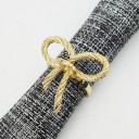 Decorative Napkin Rings with Bow 8 pcs 4