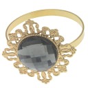 Decorative Napkin Rings with Gemstone 24 pcs 12