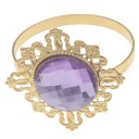 Decorative Napkin Rings with Gemstone 24 pcs 9