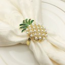 Decorative Napkin Rings with Pineapple 6 pcs 4