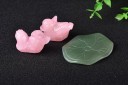 Decorative Quartz Duck Miniatures 2 Pcs 2