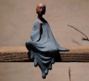 Decorative Sitting Monk Figurine 5