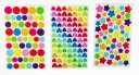 Decorative Stickers Colourful Heart, Star, Circle - 6 Sheets 6