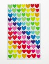 Decorative Stickers Colourful Heart, Star, Circle - 6 Sheets 8