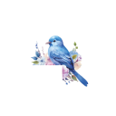 Decorative Switch Sticker 14 x 12.5 cm Bird and Flowers PVC Wall Sticker Interior Decoration for Children's Room 1