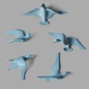 Decorative Wall Doves 5 pcs 6