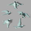 Decorative Wall Doves 5 pcs 7