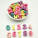 Decorative Wooden Numbers 100 pcs 1