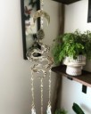 Decorazione a sospensione in cristallo a forma di serpente 2