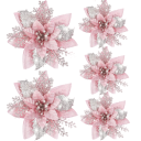 Decorazione floreale natalizia 5 pezzi 5