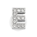 Decorazione in pietre per crocs lettera E 2,5–3 cm decorazione in PVC argento per personalizzazione delle scarpe e creazione di iniziali 1