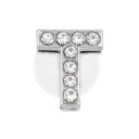 Decorazione in pietre per crocs lettera T 2,5–3 cm decorazione in PVC argento per personalizzare le scarpe e arricchire lo stile 1