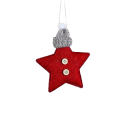 Decorazione natalizia appesa a forma di stella 13 x 10 cm 6