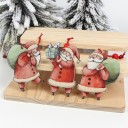 Decorazione Natalizia Babbo Natale 3 pz 4
