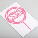 Decorazione per torta Happy Birthday 5