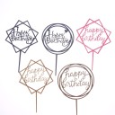 Decorazione per torta Happy Birthday 2